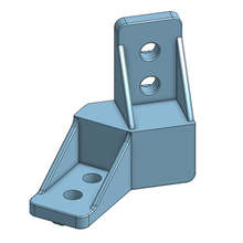 ftc gobilda 45 angle brackets tool robotics extrusion left small tech challenge 3d print model - Mito3D
