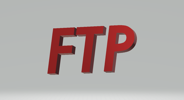 ftp logo 3d print model - Mito3D