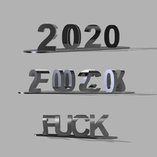 Fanculo 2020 ottico illusione arte 3d print model - Mito3D