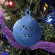 fuck 2020 christmas ornament sign decoration art deocration 3d print model - Mito3D