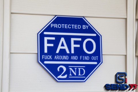 fuck around find sign 2a fafo 2nd amendment guns signs 3d print model - Mito3D