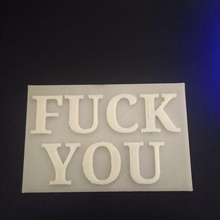 fuck business card rude 3d print model - Mito3D