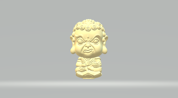fudo myo düşünce 3d Yazdır model Buda baş Bodhisattva Tanrı oryantal Rahatlama heykel kolye dekorasyon süs Asya Sanat heykeller kültür 3d print model - Mito3D