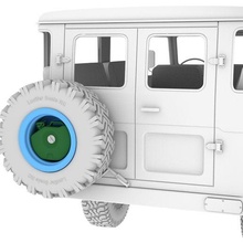 carburante contenitore ricambio ruota scala 1 10 accessorio Tinytruck rcbody rctruck box auto Accessori rcparts rc può benzina 110scale 3d print model - Mito3D