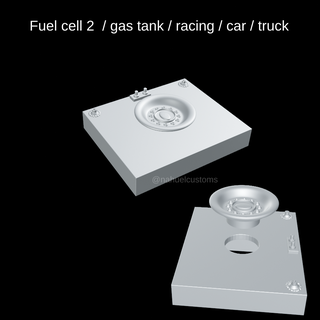 fuel cell 2 gas tank racing car truck 3d print model - Mito3D