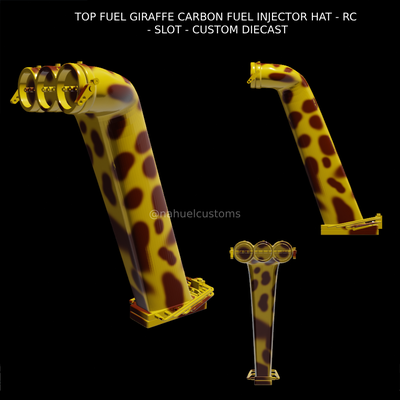fuel giraffe carbon injector hat - rc slot custom diecast game drag racing r c model kit dragster funny car pro mod modified outlaw stock truck 3d print model - Mito3D