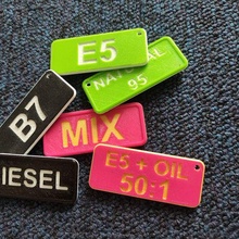 fuel tag keychain label 3d print model - Mito3D