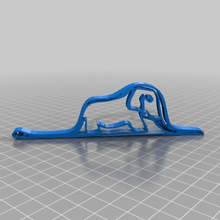 fuer den kleinen prinz zeichnung schlange comer a un elefante art Arte en 2d 3d print model - Mito3D