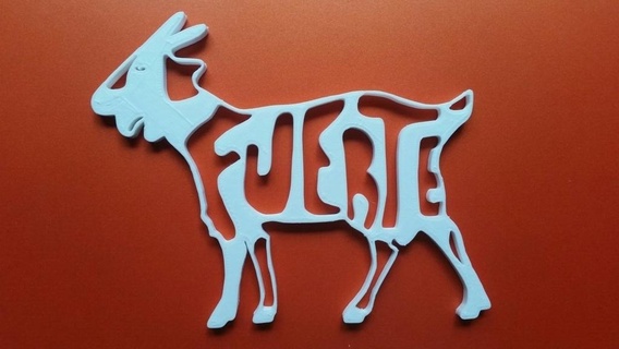 fuerte goat signs logos 3d print model - Mito3D