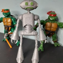 kaçak ergen mutant ninja kaplumbağalar tmnt profesör balkabağı zayton robot 3d print model - Mito3D