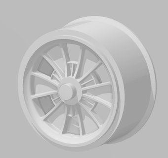 fujimi 427 cobra halibrand wheels shelby essex wire 3d print model - Mito3D