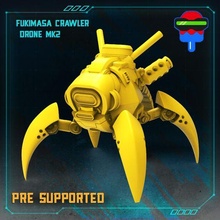 fukimasa crawler drone mk 2 minion robot bot shadowrun cyberpunkred 3d print model - Mito3D
