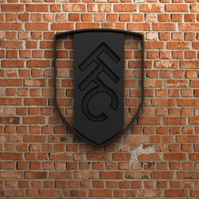 fulham fc logo goal sports game play football soccer fifa league championship competition europe icon stadium team champions 3d 3dprint sculptures england 3d print model - Mito3D