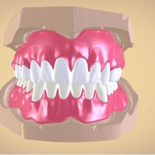full dentures many production options various manufacturing cnc milling 3d printing injection molding dental cad software 3shape stl obj dwg