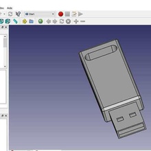 full detail usb key gadget 3d print model - Mito3D