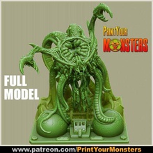 modelo completo - tentáculo monstruo juego juegos wargame mesa de monster minis las miniaturas en miniatura boardgame 3d print model - Mito3D