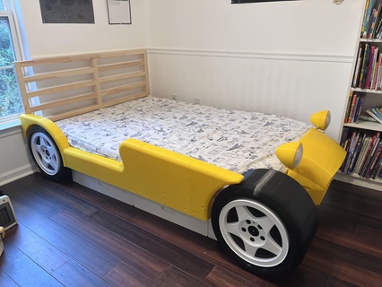 tam boyut lotus Caterham temalı yatak Ikea çerçeve ev 7 yarış arabası mobilya odası 3d print model - Mito3D