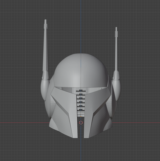full size vizsla helmet chopped 3d print model - Mito3D
