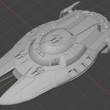 full thrust starship miniature game carrier 3d print model - Mito3D