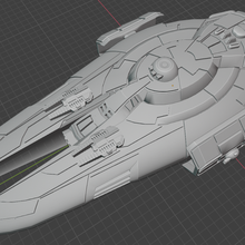full thrust starship miniature game battleship 3d print model - Mito3D