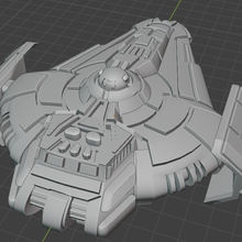 full thrust starship miniature game frigate 3d print model - Mito3D