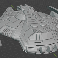 full thrust starship miniature game destroyer 3d print model - Mito3D