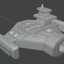 full thrust starship miniature game modular freighter 3d print model - Mito3D