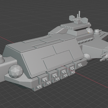 full thrust starship miniature game cruiser 3d print model - Mito3D