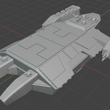 full thrust starship miniature game carrier 3d print model - Mito3D