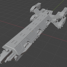 full thrust starship miniature game super dreadnought 3d print model - Mito3D