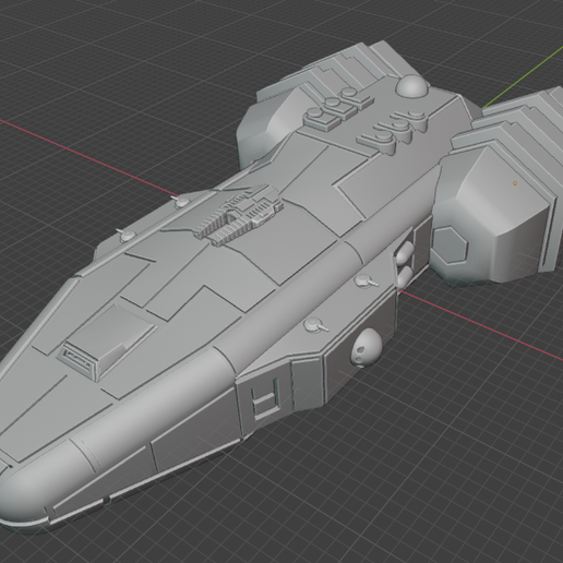 full thrust starship miniature game cruiser 3D print model - Mito3D