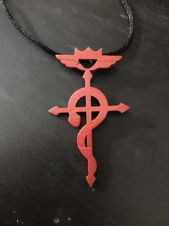 fullmetal alchemist flamel charm elric fma necklace jewelry 3d print model - Mito3D
