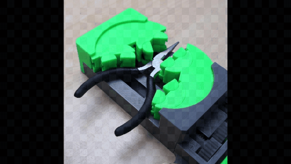 fully 3d printed fractal vise small clamp printable pcb supportless 3d print model - Mito3D