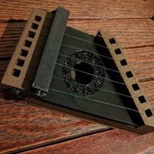 completamente 3d stampato arpa zither musica 3d print model - Mito3D