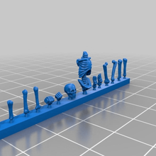 completamente personalizzabile scheletro in miniatura art le creature warhammer wargame da tavolo monouso figura gioco 3d print model - Mito3D