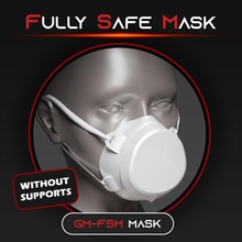 fully safe mask direct spray protection various covid19 covid coronavirus sras projections 3d print model - Mito3D