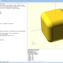 fullyroundedcube openscad module divers le chanfrein 3d print model - Mito3D