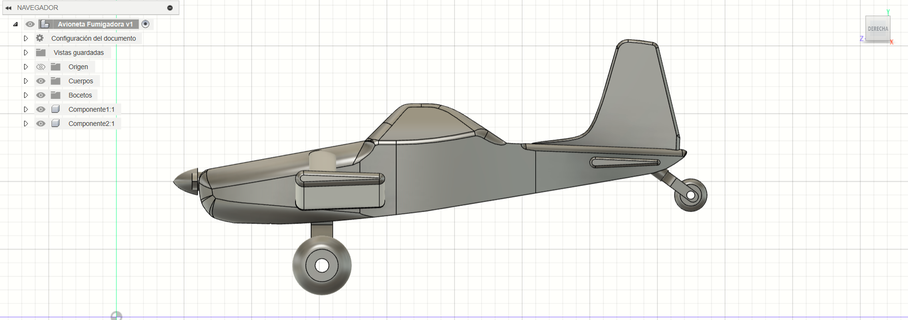 fumigation avion 3d print model - Mito3D