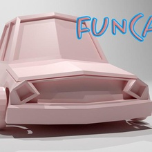 fun-car Spiel Auto Rad Spaß weil low-poly - Spielzeug 3d print model - Mito3D