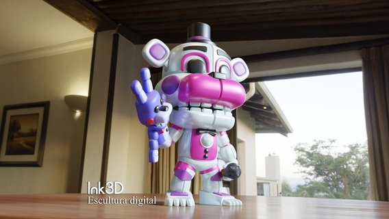 eğlence zaman Freddy Funko geceler Freddy'nin oyuncak pop oyun Toplamak 3d print model - Mito3D