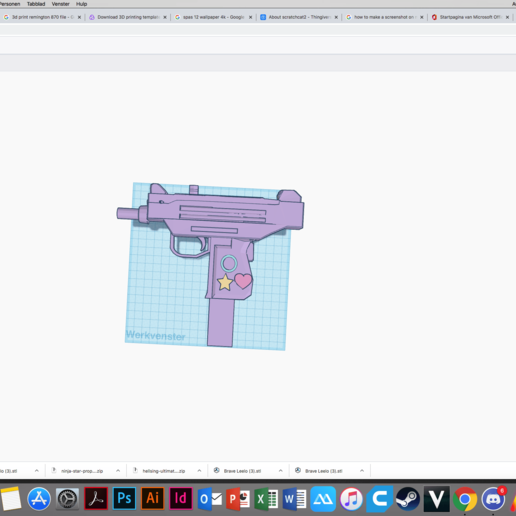 fun uzi gadget gun 3D print model - Mito3D