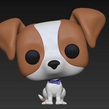 funco chien art mascotte funko 3d print model - Mito3D