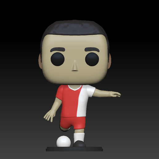 Funco Riquelme Sanat Funko Futbol ağız 3D print model - Mito3D