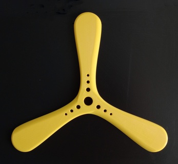 fonctionnel 3 prong boomerang Retour réussi lancement boomeran frisbee sport Jeu chien loisir 3d print model - Mito3D