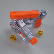 functional pepperbox 4-barrel derringer cap gun toy gadget mechanical mechanism educational 3d print model - Mito3D