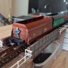 işleyen kömür boşaltma köprü tillig tt düşme vagonlar Izlemek tren model demiryolu modelrailway arazi savaş oyunu oyunları kiriş 3d print model - Mito3D