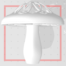 fungus mushroom home mandala 3d print model - Mito3D