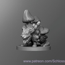 fungus rat game dnd dungeons dragons tabletop toy 3d print model - Mito3D