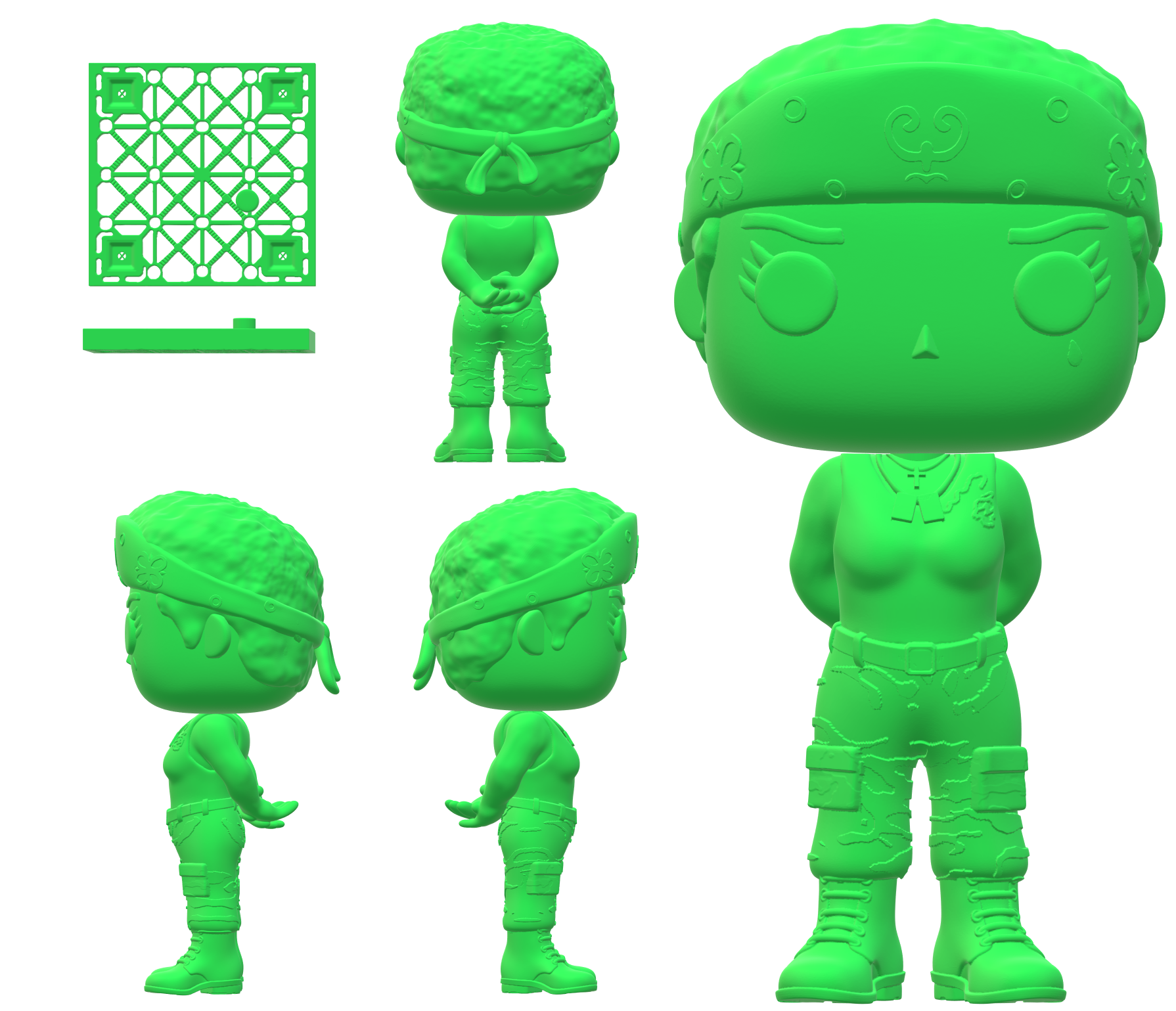 funko Aliens Vasquez kolonial Marine uscm Benutzerdefiniert Stütze Replik 3D print model - Mito3D