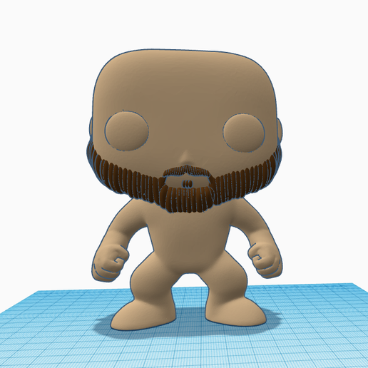 funko barba 1 3D print model - Mito3D